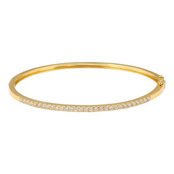 Custom Link: Yellow Gold Dara Diamond Bangle