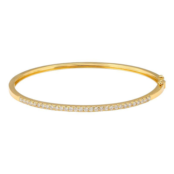 Yellow Gold Dara Diamond Bangle