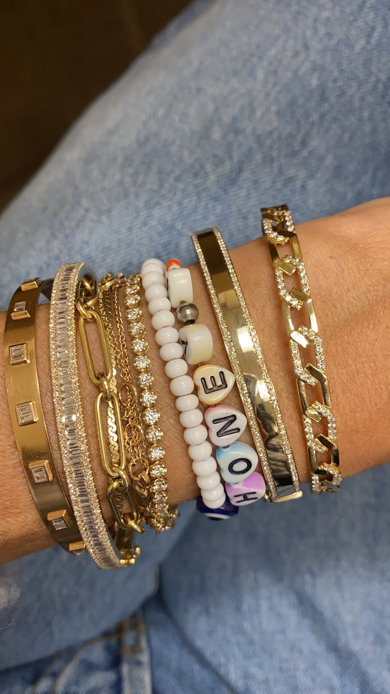 Diamond Link Bangle