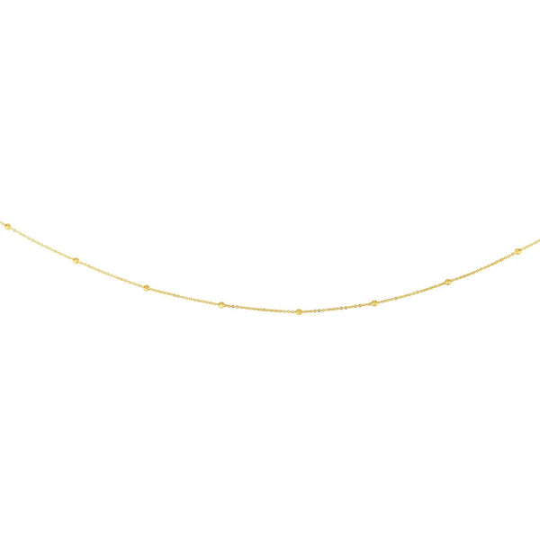 14k Saturn Chain Necklace